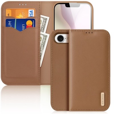 Dux Ducis Hivo Flip Case - brown (iPhone 17e / 16e)