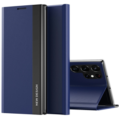 Samsung Galaxy S25 Ultra Baoshi Side Line Blue flip case cover - booklet | Priedai.lt