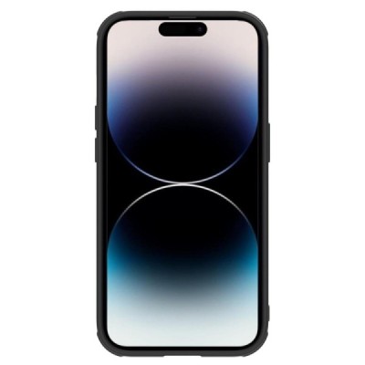 Apple iPhone 14 Pro Max "Nillkin" CamShield Textured S Magnetic black case cover with camera protection | Priedai.lt