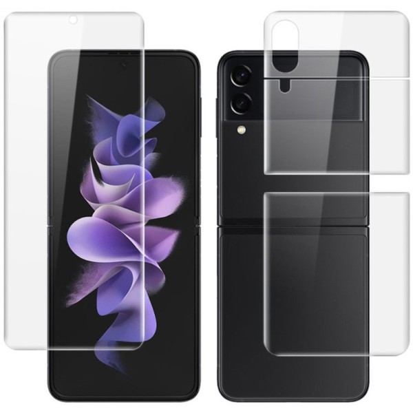 "IMAK" Hydrogel protective screen (full covering) films - transparent (Galaxy Z Flip3 / Flip4)