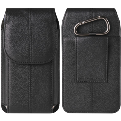 "Longsheng" Carabiner Universal Vertical Black Belt Bag Holster (XL Size) | Priedai.lt