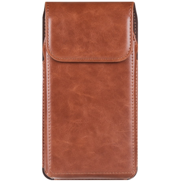 "Longsheng" Belt universal vertical holster bag for belt - Light Brown (size XL)