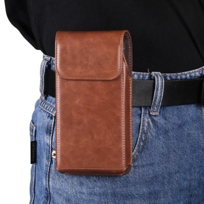 "Longsheng" Belt Universal Vertical Light Brown Belt Bag Holster (XL Size) | Priedai.lt
