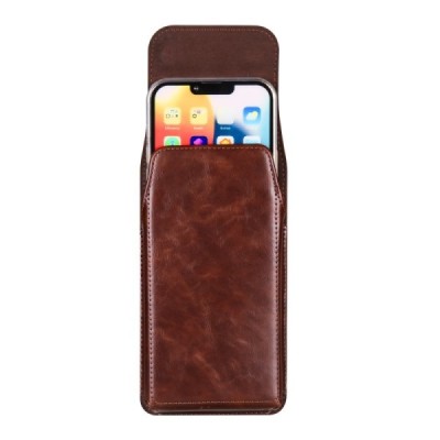 "Longsheng" Belt Universal Vertical Brown Belt Bag Holster (XL Size) | Priedai.lt