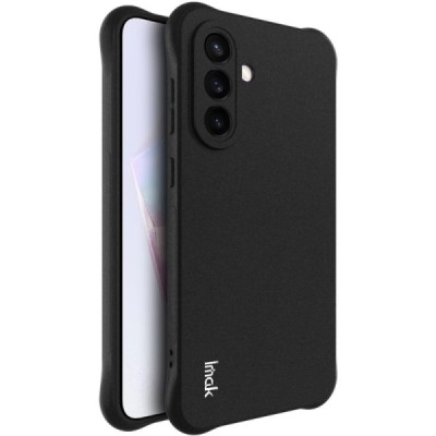 Samsung Galaxy A36 "Imak" reinforced protection hard silicone matte TPU black case - back | Priedai.lt