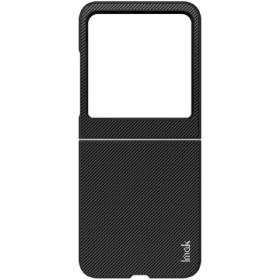 Motorola Razr 50 5G (Razr 2024) "Imak" Carbon Fiber black plastic case - back | Priedai.lt