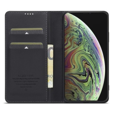 Apple iPhone X (iPhone Xs) LC IMEEKE Flip Book Case Cover - Black | Priedai.lt