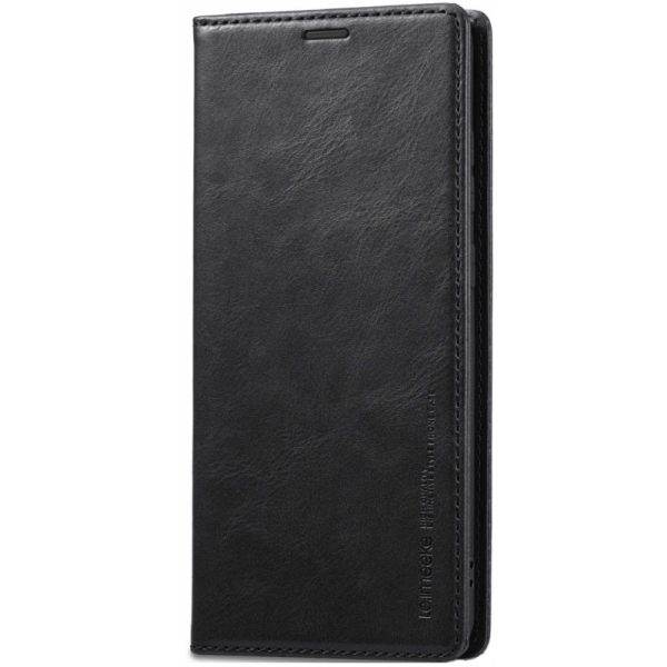 "LC.IMEEKE" Flip Book Case - Black (Galaxy S21 Ultra)