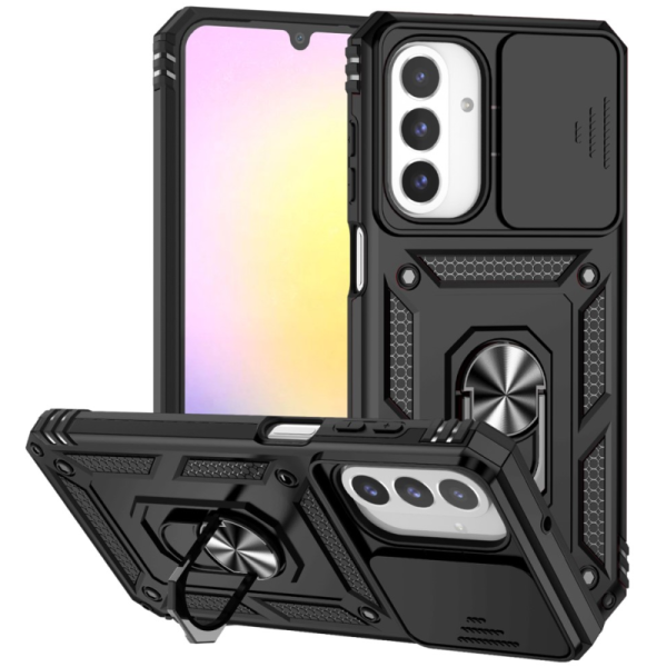 "Mozhi" Kickstand enhanced protection case - black (Galaxy A26)