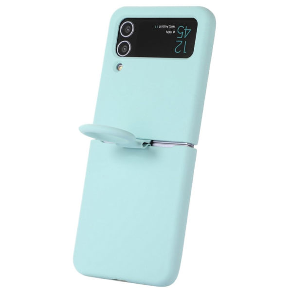 "Dechen" Ring Kickstand hard silicone (TPU) case cover - mint (Galaxy Z Flip4)