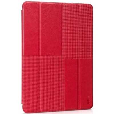 Prabangus „HOCO“ Crystal Fashion serijos odinis atverčiamas raudonas Apple iPad Air 2 dėklas / Priedai.lt