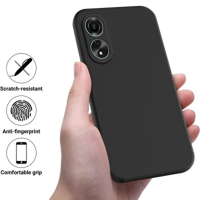 Honor X5 Plus "Shell" hard liquid silicone (TPU) case black - cover | Priedai.lt
