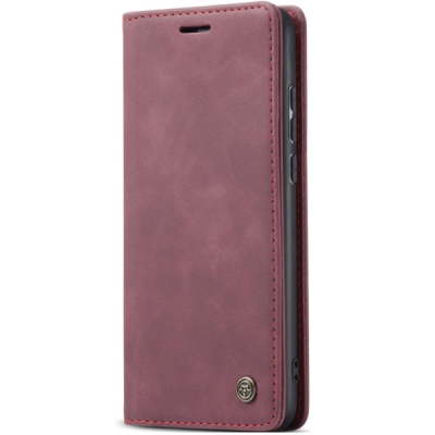Huawei P20 CaseMe Retro Solid Flip Case Book - Burgundy | Priedai.lt