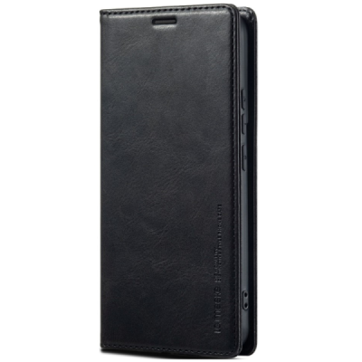 Lc.Imeeke Samsung Galaxy S21 (G991B) Black Leather Flip Case | Priedai.lt