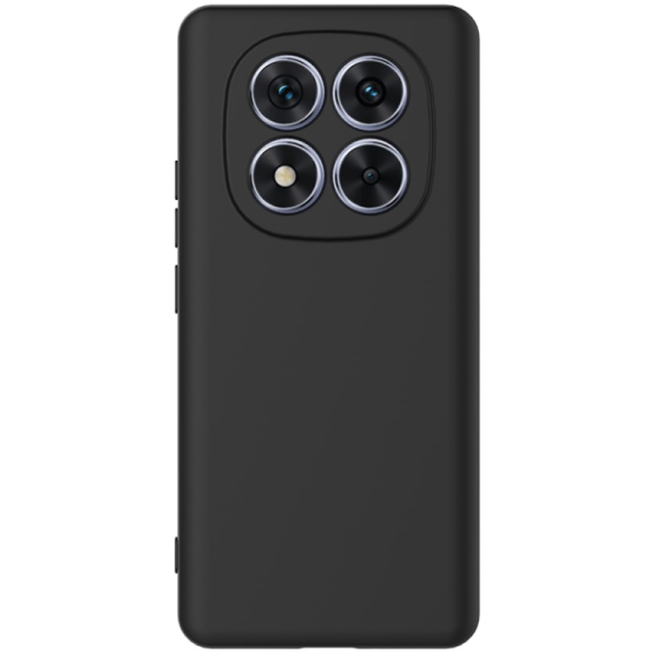 "Shell" hard silicone (TPU) case - black (Redmi Note 14 Pro+ 5G)