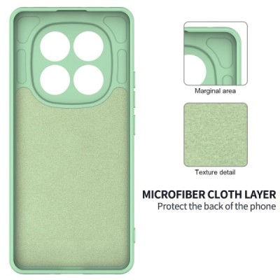 Xiaomi Redmi Note 14 Pro+ 5G "Shell" hard liquid silicone (TPU) case green - cover | Priedai.lt