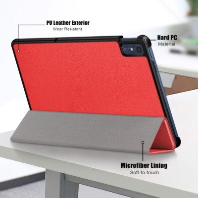 Lenovo Tab M10 5G TB-360ZU „Saige" Flip Book Case - Red (foldable) | Priedai.lt