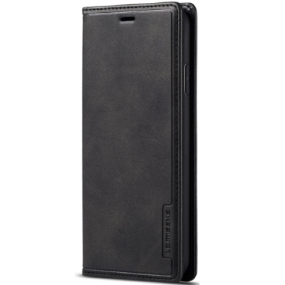 Apple iPhone X (iPhone Xs) LC IMEEKE Flip Book Case Cover - Black | Priedai.lt