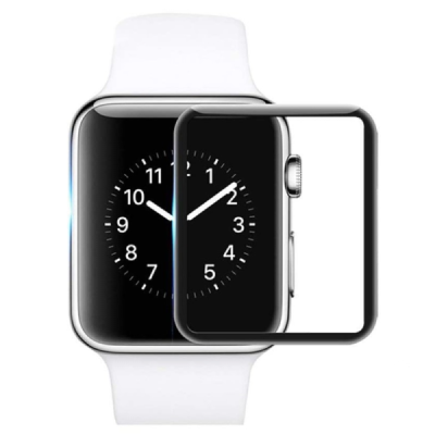 Apple Watch Series 6 / 5 / 4 / SE (2023) / SE (2022) / SE 44mm "Premium" 9H Tempered Glass reinforced protection black protectiv