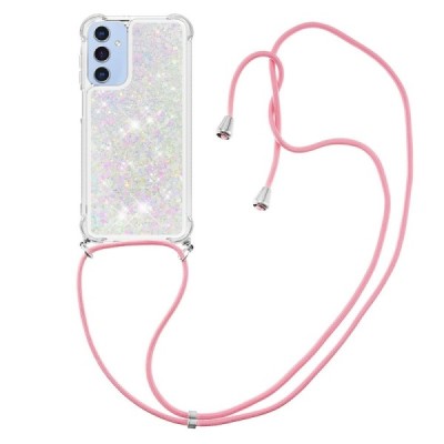 Samsung Galaxy A26 "Yibo" Shine Strap Hard Silicone (TPU) Case - transparent | Priedai.lt