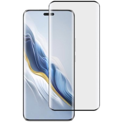 Huawei Honor Magic6 Pro "IMAK" Tempered Glass reinforced protection black full coverage protective screen glass | Priedai.lt