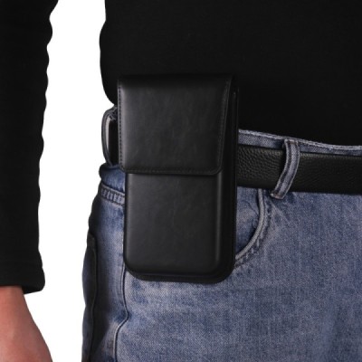 "Longsheng" Belt Universal Vertical Black Belt Bag Holster (XL Size) | Priedai.lt
