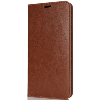 Samsung Galaxy A56 / A36 Brown leather flip case | Priedai.lt