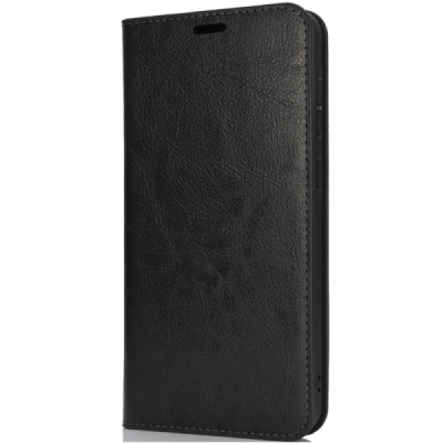 Samsung Galaxy A56 / A36 black leather flip case | Priedai.lt