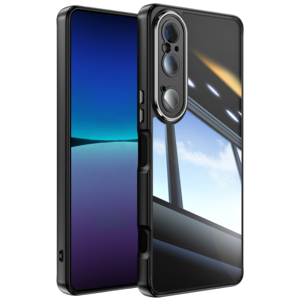"Mofan" Clear Hard Silicone (TPU) Case - Black (Xperia 1 VI)