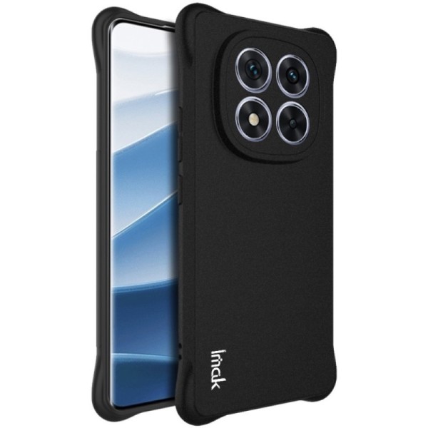 "Imak" reinforced protection hard silicone matte (TPU) case - black (Redmi Note 14 Pro 5G / Poco X7 5G)