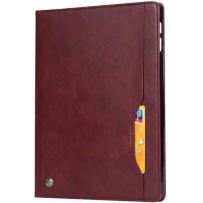 Luxury Boyu Leather Flip Burgundy Case for Apple iPad mini (2024) / mini (2021) | Priedai.lt