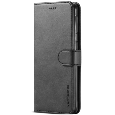 Samsung Galaxy A7 (2018) LC IMEEKE Flip Book Case Cover - Black | Priedai.lt