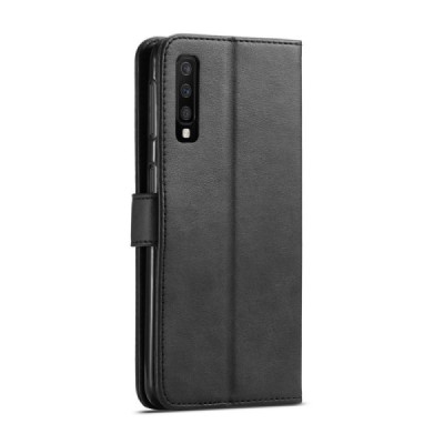 Samsung Galaxy A7 (2018) LC IMEEKE Flip Book Case Cover - Black | Priedai.lt