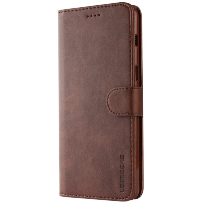Samsung Galaxy A8 (2018) LC IMEEKE Flip Book Case Cover - Brown | Priedai.lt