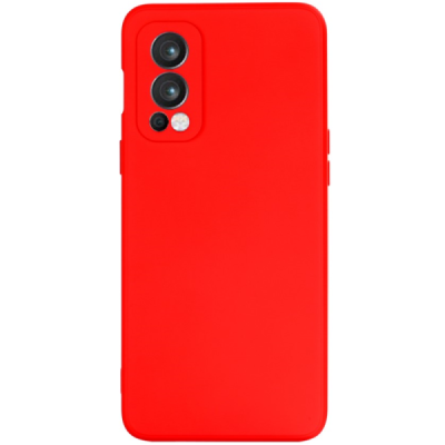 OnePlus Nord 2 "Shell" hard liquid silicone (TPU) case red - cover | Priedai.lt