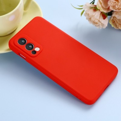 OnePlus Nord 2 "Shell" hard liquid silicone (TPU) case red - cover | Priedai.lt