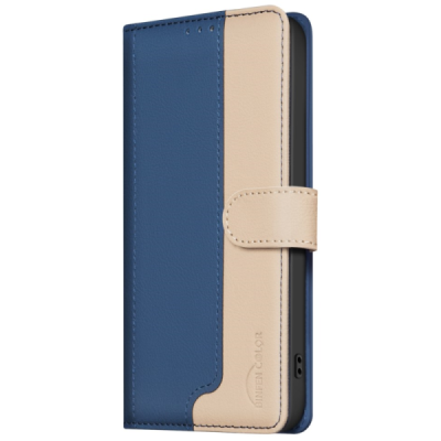 Apple iPhone 15 Pro Max "Binfen Color" BF Blue leather flip case cover - book | Priedai.lt