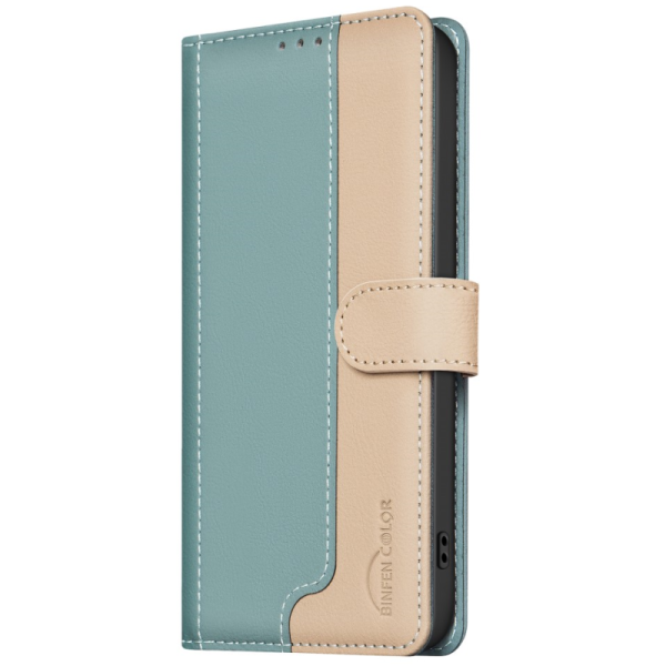 "Binfen Color" BF flip book case - green (iPhone 15 Pro Max)