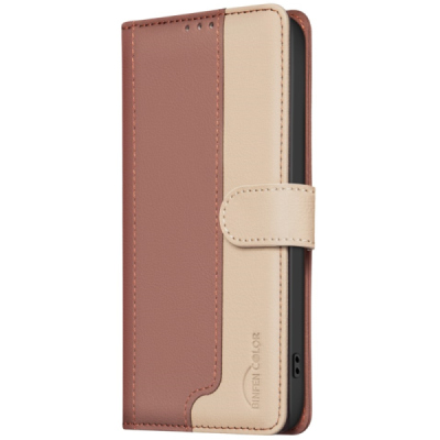 Apple iPhone 15 Pro Max "Binfen Color" BF Brown leather flip case cover - book | Priedai.lt