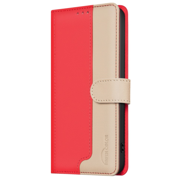"Binfen Color" BF flip book case - red (iPhone 15 Pro)