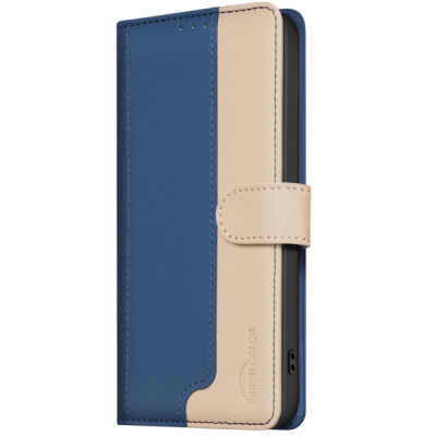 Apple iPhone 15 "Binfen Color" BF Blue leather flip case cover - book | Priedai.lt