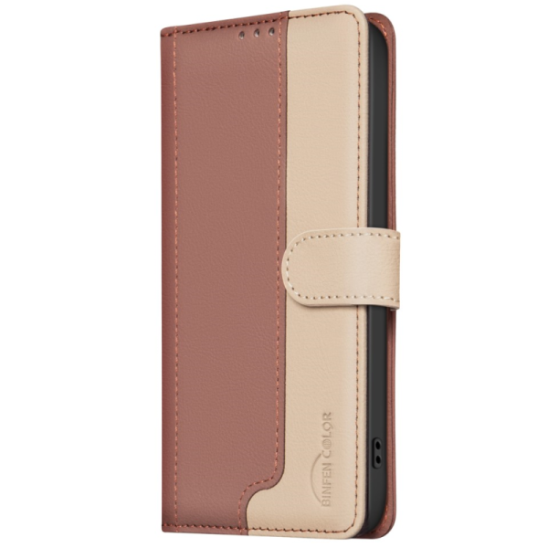 "Binfen Color" BF flip book case - Brown (iPhone 15)