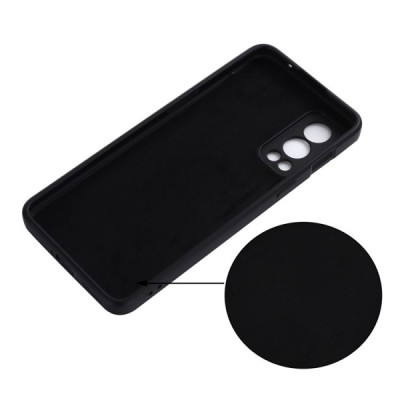 OnePlus Nord 2 "Shell" hard liquid silicone (TPU) case black - cover | Priedai.lt