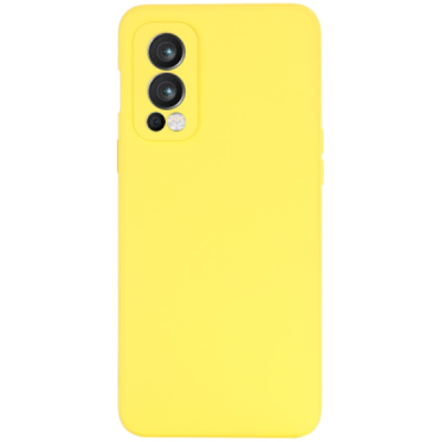 OnePlus Nord 2 "Shell" hard liquid silicone (TPU) case yellow - cover | Priedai.lt