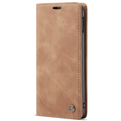 Samsung Galaxy S10e CaseMe Retro Solid Flip Case Book - Light Brown | Priedai.lt
