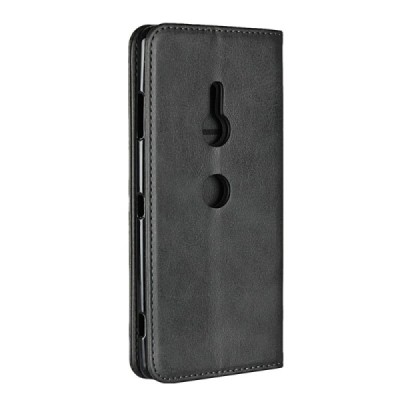 Sony Xperia XZ3 "Kasi" black leather flip case - book | Priedai.lt