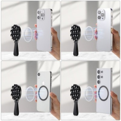 "Aimiling" Magnetic Suction Pad magnetic silicone suction cup holder - black | Priedai.LT