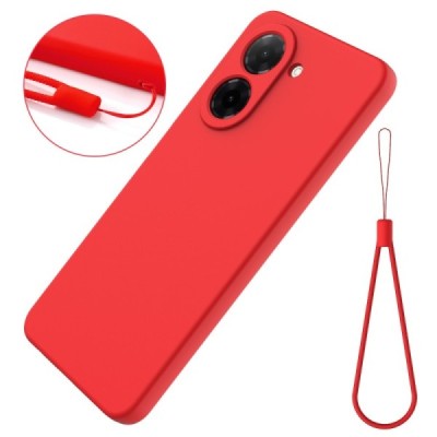 Xiaomi Poco C71 4G "Shell" hard liquid silicone (TPU) case Red - cover | Priedai.lt