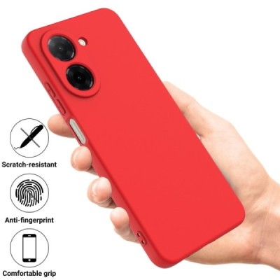 Xiaomi Poco C71 4G "Shell" hard liquid silicone (TPU) case Red - cover | Priedai.lt