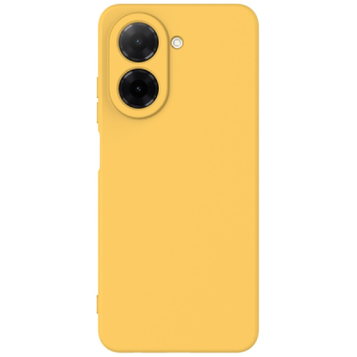 Xiaomi Poco C71 4G "Shell" hard liquid silicone (TPU) case yellow - cover | Priedai.lt